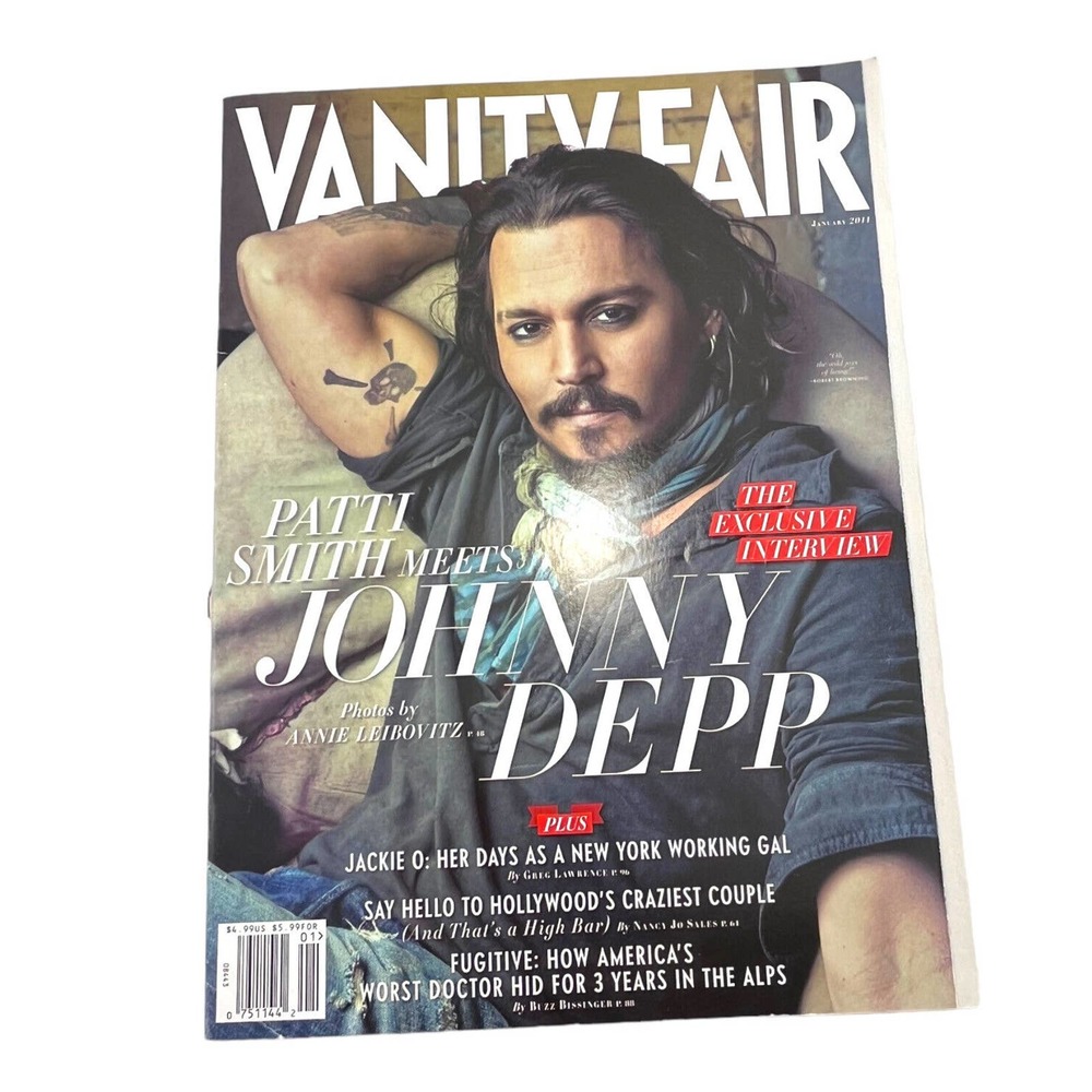 Johnny Depp Vanity Fair Magazine Jackie Kennedy Randy Quaid 2011 Very‎ Good